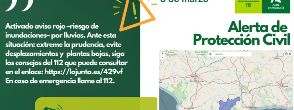 Andalucía en Alerta: Medidas y Recomendaciones ante el Aviso Rojo por Lluvias