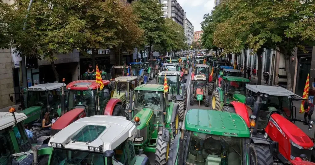 Protestas Agrarias en Barcelona: La Lucha de los Agricultores Catalanes